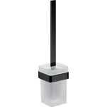 EMCO CONCEPT BLACK WC štětka, nástěnná, sklo, černá
