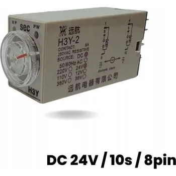 Relé Časové relé 24V DC (10 s) 8pinové