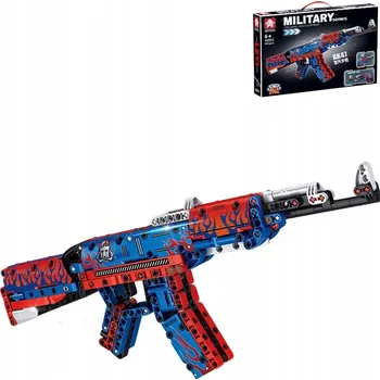 ostatní stavebnice STAVEBNICE MILITARY SERIES - PUŠKA AK47 - 401 DÍLKŮ