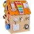 Activity board Interaktivní dřevěný domeček SY-004 oranžový