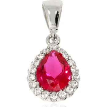 Přívěsek Zlatnictví Helios Zlatý přívěsek červená kapka