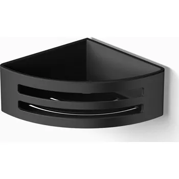 Drátěná police LANGBERGER LESINA rohová police 165 mm, nástěnná, matná černá