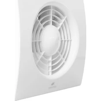 ventilátor do koupelny AERAULIQA QS100TBB axiální ventilátor 100mm, nástěnný/stropní, s časovačem a zpětnou klapkou