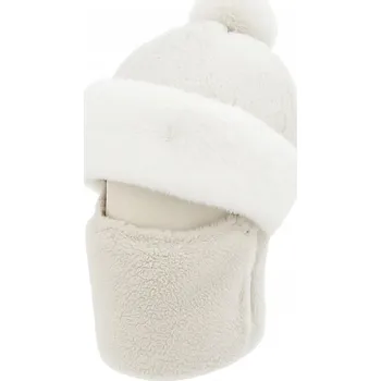 Pokrývka hlavy Stylová zimní čepice s kuklou - Bílá KP-37073