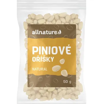 Allnature Piniové oříšky 50 g minimální trvanlivost do 31/12/25