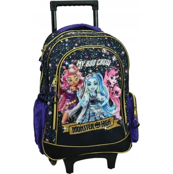 Školní taška Monster High Crew na kolečkách, taška 46 cm