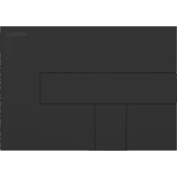 Splachovací tlačítko LAUFEN INEO ovládací tlačítko Dual Flush LIS AW100, pro dvě splachování, plast, matná černá