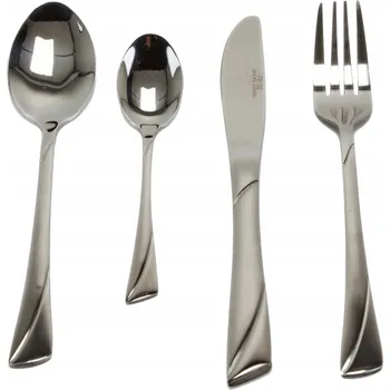 Příbor KRÁSNÉ PŘÍBORY FRICO 24 ks. TĚŽKÉ STŘÍBRO VLNA