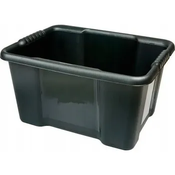 Úložný box Černý úložný box / kontejner 22L Tontarelli 43x34x22.5cm
