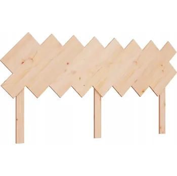 Dřevěné čelo postele z borovice 159,5x3x80,5 cm rustikální