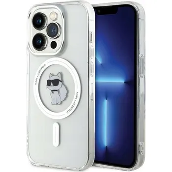 Pouzdro na mobilní telefon Zadní Kryt Karl Lagerfeld pro Apple iPhone 13 Pro Max stříbrný