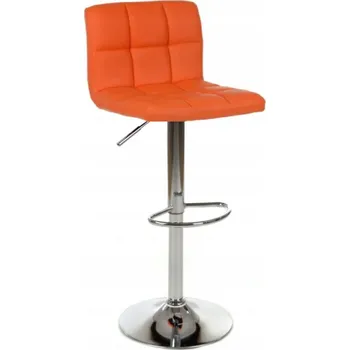 Barová židle Barová Židle F.H. Angel odstíny oranžové, oranžové 109 cm, umělá kůže