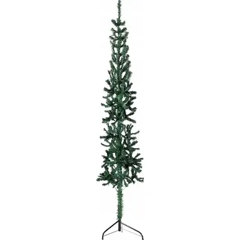 umělá květina Umělá vánoční poloviční jedlička 150 cm zelená, PVC, šířka 43 cm