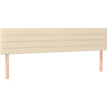 Klasická čela postele s nastavitelnou výškou, krémová, 100x5x78/88 cm