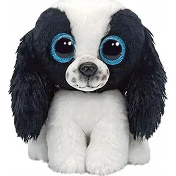 plyšák Plyšová Hračka Pejsek Černo-Bílý Sissy Pupilki TY - 15 cm