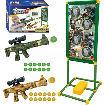 STŘELBA NA TERČ STABILNÍ STOJÍCÍ STŘELECKÝ TERČ PISTOLE NABOJE VOJENSKÉ