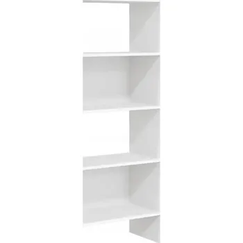 Knihovna Bílá knihovna/regál 60 x 35 x 180 cm, 5 polic, dřevotříska