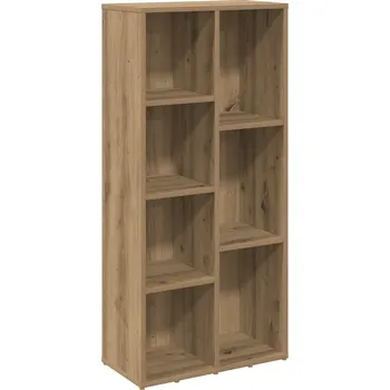 Knihovna Regál na knihy dub artisan 50 x 25 x 104 cm se 7 přihrádkami