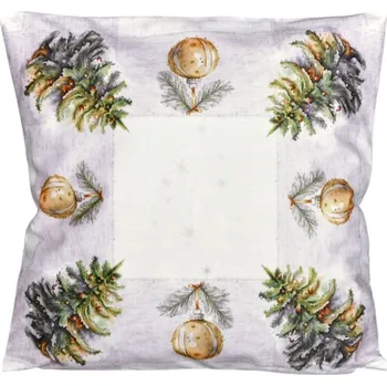 Vánoční povlak Stromeček a Baňky CYH5485C 40x40 cm