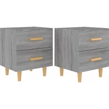 Noční stolek VidaXL Noční stolky 2 ks šedé sonoma 40 x 35 x 47,5 cm