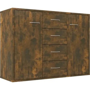 Komoda Komoda kouřový dub 88 x 30 x 65 cm, 4 zásuvky, 2 dvířka