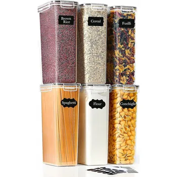 Dóza na potraviny HERMETICKÉ KRABIČKY NA POTRAVINY, UZAVÍRATELNÉ NÁDOBY PRO SKLADOVÁNÍ, VZDUCHOTĚSNÉ +DÁREK