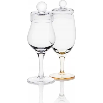 Sklenice Skleničky na whisky odstíny žluté a zlaté, průhledný 100 ml, 2 ks