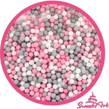 Jedlá dekorace na dort SweetArt cukrové perly Kitty mix 5 mm (80 g) BPRL-112.5008_S01