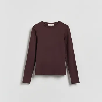 Reserved - Hladký dlouhý rukáv - hnědá - 243HT-88X - 243HT-88X-S