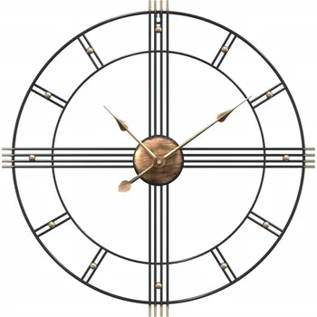 Hodiny Nástěnné hodiny rustikální 60x4,5 cm černé