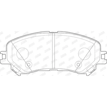 Brzdová destička Sada brzdových destiček, kotoučová brzda JURID 573673J