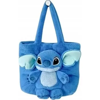 plyšák Taška plyšák Stitch modrá látková 2v1 pro děti 3 m+