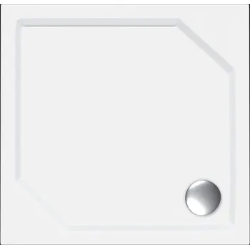 CONCEPT 100 sprchová vanička 80x80 cm, litý mramor, s nožičkami