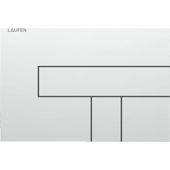 Splachovací tlačítko LAUFEN INEO ovládací tlačítko Dual Flush LIS AW100, pro dvě splachování, plast, matný chrom