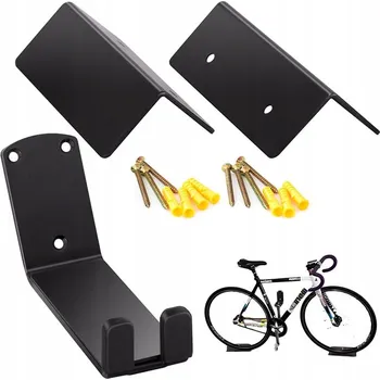 Věšák Nástěnný držák na kolo na zeď, kovový, silný, nosnost až 30 kg