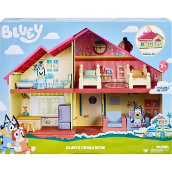 domeček pro figurky Sada hraček Moose Toys Bluey Bluey's Family Home - Rodinný dům