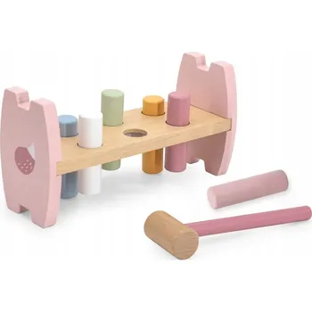 Dřevěná hračka Dřevěná děrovací hračka s kladivem Liška Montessori Viga PolarB