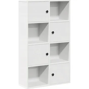 Knihovna Bílá knihovna 60 x 24 x 101,5 cm vyrobená z materiálu na bázi dřeva