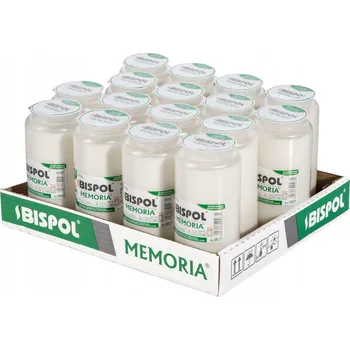 Svíčka Olejové náplně - balení 16 ks Memoria bílé 14cm WO7