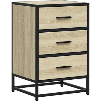 Noční stolek Noční stolek dub sonoma 40 x 34,5 x 60 cm, 3 zásuvky