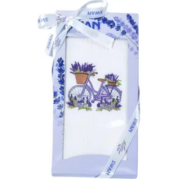 Utěrka Dárkové balení utěrky SWAN Levandule kolo 50x70 cm 1 ks