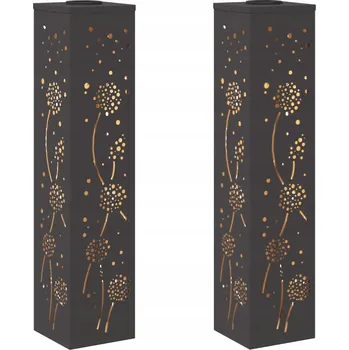 Venkovní osvětlení Solární LED Cestovní Světlo 2 pcs Černá Studeně válcovaná ocel