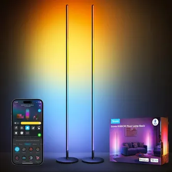 Stojací lampa GOVEE LED RGBICW Stojací Lampa 2 Kusy WiFi Ovládání Alexa Google