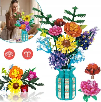 ostatní stavebnice STAVEBNICE PRO STAVĚNÍ KREATIVNÍ SADA KYTIC KVĚTIN 1853 DÍLŮ