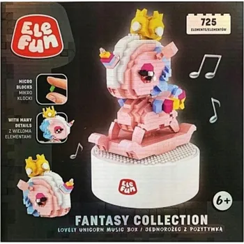 ostatní stavebnice 17812z Stavebnice elefun fantasy kolekce jednorožec s pozitivem