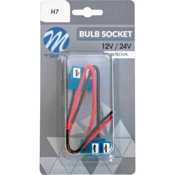 Autožárovka Keramická patice žárovky H7 s konektorem, kostka m-tech 12V 24V 2ks