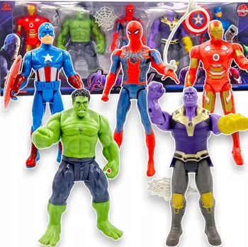 Figurka AVENGERS VELKÁ SADA FIGUREK THANOS Spiderman HULK IRON MAN VELKÁ FIGURKA 5v1