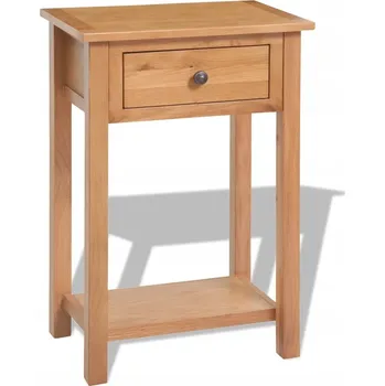 Konferenční stolek Konzolový stolek dubový 50x32x75 cm hnědý