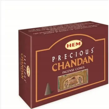 Vonná tyčinka KUŽELOVÉ VONNÉ TYČINKY HEM VONNÉ KUŽELY 10 KUSŮ PRECIOUS CHANDAN SANDAŁOVÉ DŘEVO