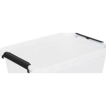 Úložný box Úložný box s víkem 19 litrů transparentní